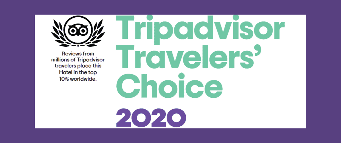 2020 TripAdvisor Travelers' Choice award for Chehalem Ridge B&B