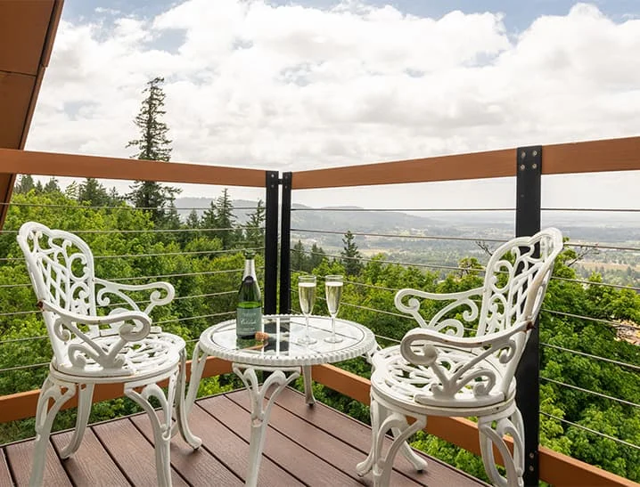 Private Balcony off of Rose Garden Room